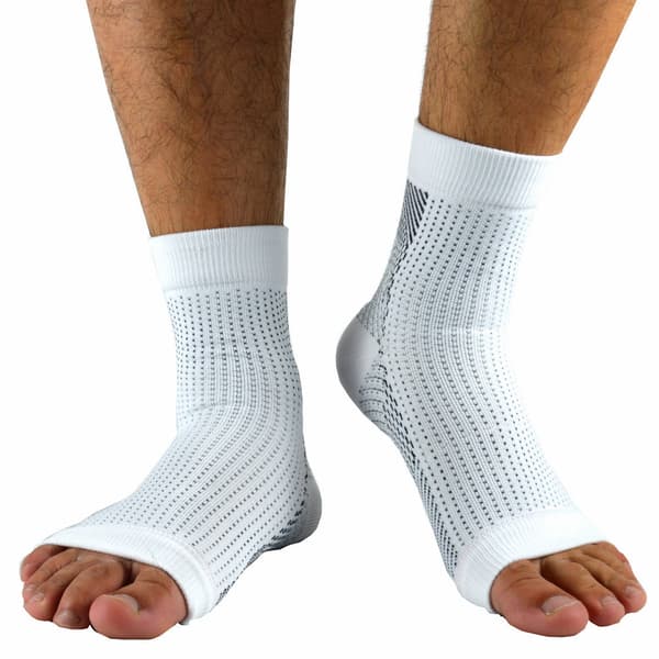 Korta kompressionsstrumpor 1 par White S/M White S/M