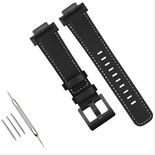 Urrem i ægte læder til Casio G-SHOCK DW-5600/GWB5600/GA-2100 Sort