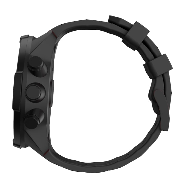 Suunto Spartan Sport Wrist HR/9 Baro/9/D5/7 rannekoru (24 mm) silikoni model 1 Musta 01