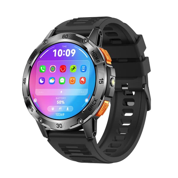 Multifunktionell Smartwatch med Hälsoövervakning och Bluetooth-samtal, kompatibel med Android & iOS Black Black