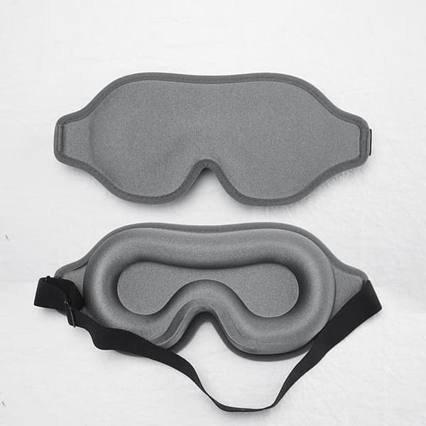 3D-unimaski – Lycra-kaksipuolinen, valoa estävä ja mukava Grey Grey