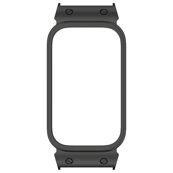 Metalramme til Xiaomi Band 9 Active/Redmi Band 3 (18MM) Sort