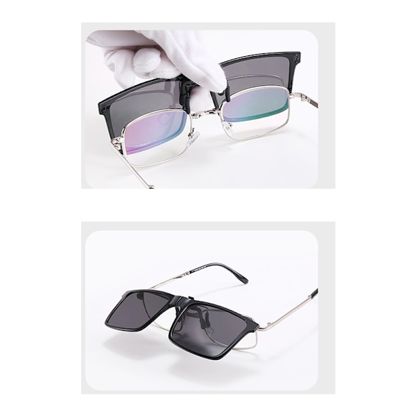 Foldbare Clip-On Solbriller - Polariserede MultiColor MultiColor