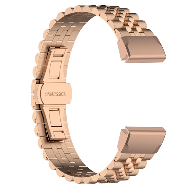 Urrem i rustfrit stål Garmin Fenix 6X GPS/6X Pro/6X Sapphire GPS/5X Sapphire/5X GPS/5X Plus/3/3 HR/3 Sapphire/D2 Bravo/Q Rose guld
