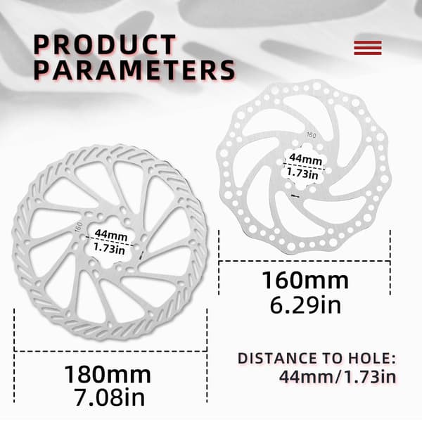 160 mm rustfri stål skivebremserotor til mountainbikes