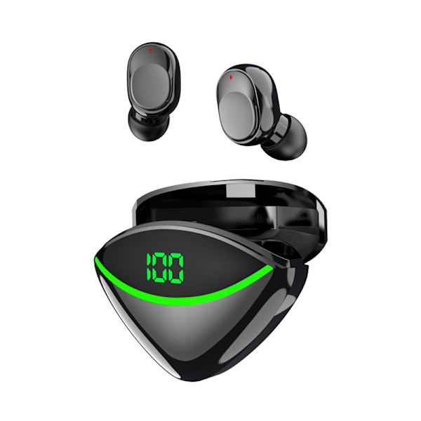 Trådlösa Hörlurar med Bluetooth 5.2 & Touchkontroll Svart