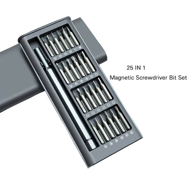 Ruuvimeisselisarja 25 osaa Grey Grey