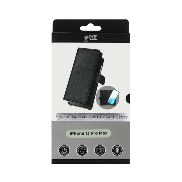 Mobilfodral 2-i-1 7 Kortfack Svart - iPhone 13 Pro Max