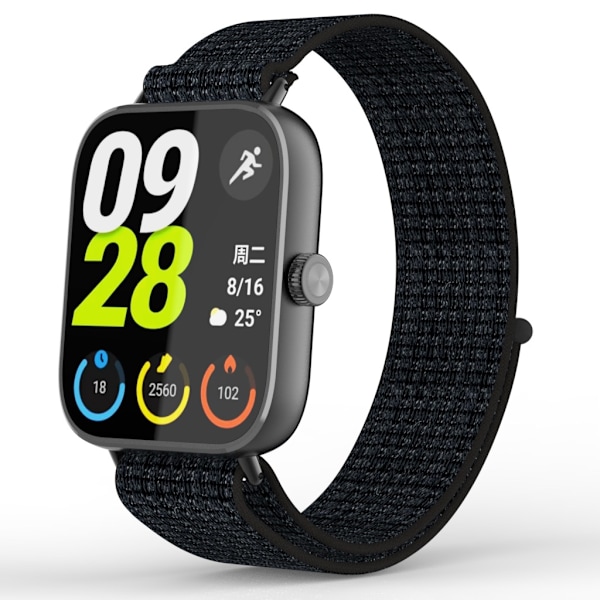 Redmi Watch 5/4 Flettet Nylonrem Sort