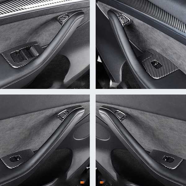 Tesla Model 3 rudekontaktpanelbeklædning - sæt med 10 stk.