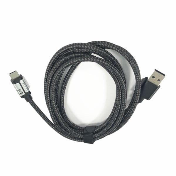 INF USB 2.0 till USB-C-kabel 3A snabbladdning Svart 2 m