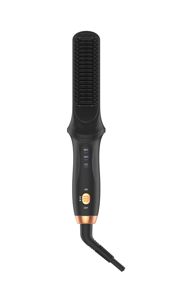 AE-510 multifunktionel hårtørrer og fladjern Black Black