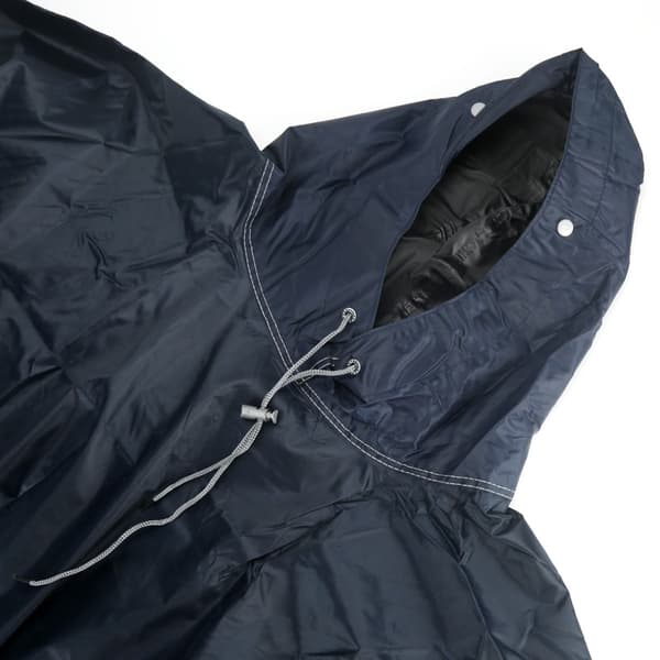 Vandtæt regnponcho med ærmer Blue Blue