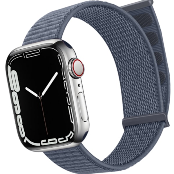 Nylon Loop Klockarmband för Apple iWatch Blå S