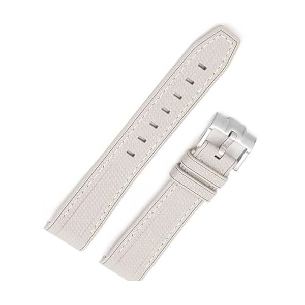 Silikonarmband för Moonswatch Swatch Vit