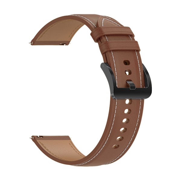 Armband äkta läder Garmin Vivoactive3 / Vivoactive 3 Music / Venu / Venu 2 Plus / Venu Sq, Huami Amazfit GTS 2E / GTS 2 Brun