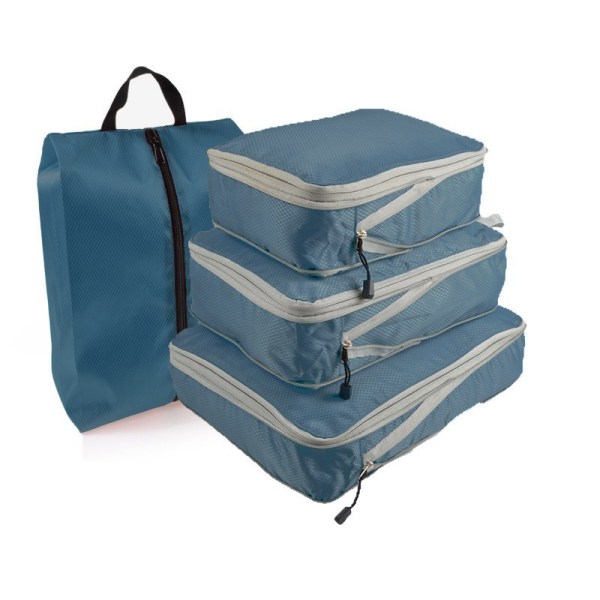 4-Styks pakketerninger til kufferter Marine blå