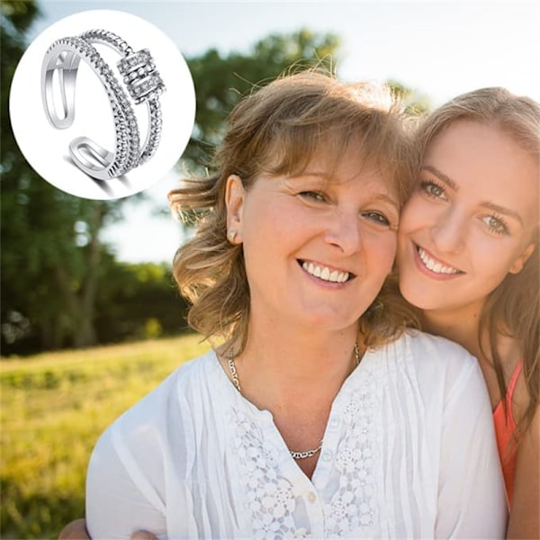 Anti-Stressring med Roterbara Pärlor