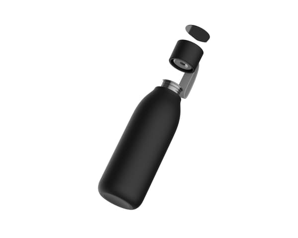 Älykäs vesipullo UV-steriloinnilla - 750ml Black Black
