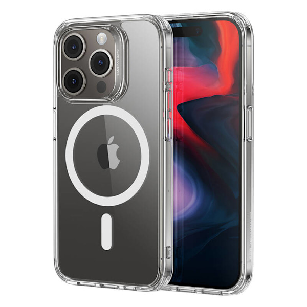 ESR Classic Hybrid (HaloLock) -kotelo iPhone 15 Prolle (läpinäkyvä)