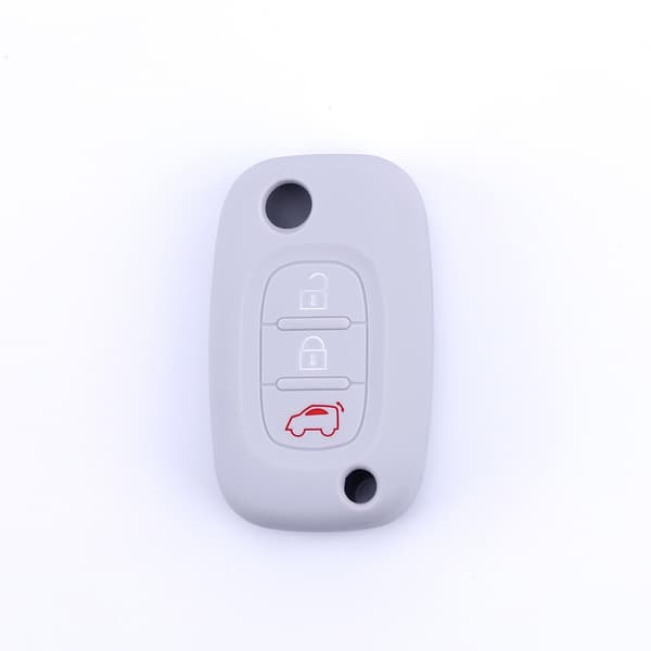 Silikone 3-Knaps Nøglecover til Mercedes Benz Smart White White