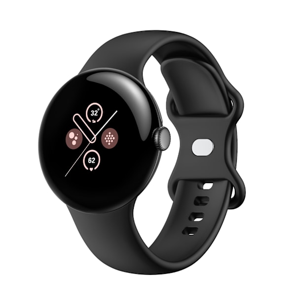 Silikone urrem til Google Pixel Watch 3 (45MM) Sort