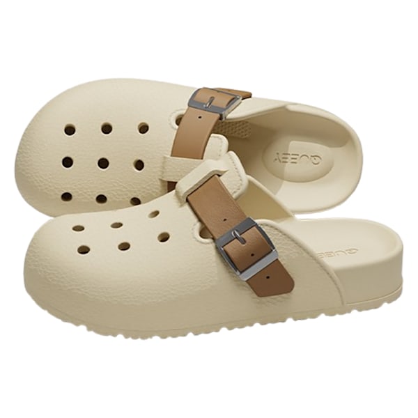 Bekväma och snygga Clog-sandaler C Aprikos