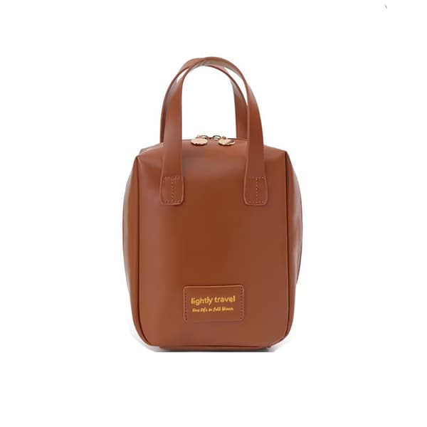 Shell Kosmetiktaske - Stilfuld og Rummelig Makeup-arrangør Brown Brown