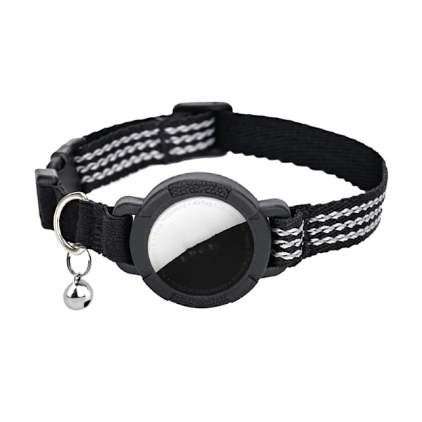 Reflekterende kattehalsbånd med holder til Airtag XS