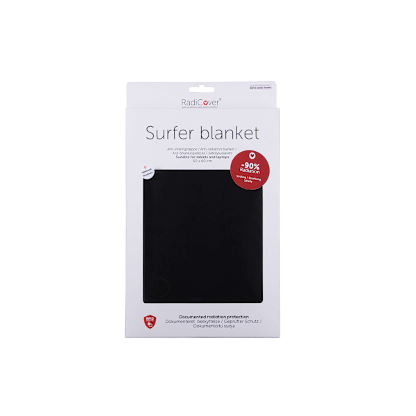 Radiation protected Surf Blanket for Tablets and Laptops Black
