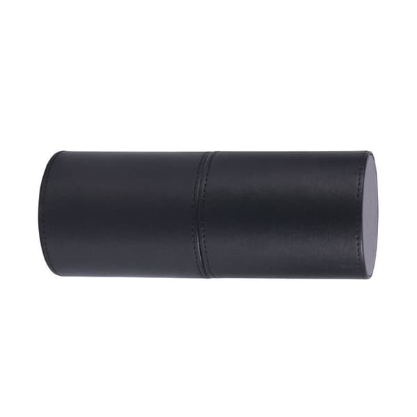 PU Läder Sminkborsthållare Organizer Black Black