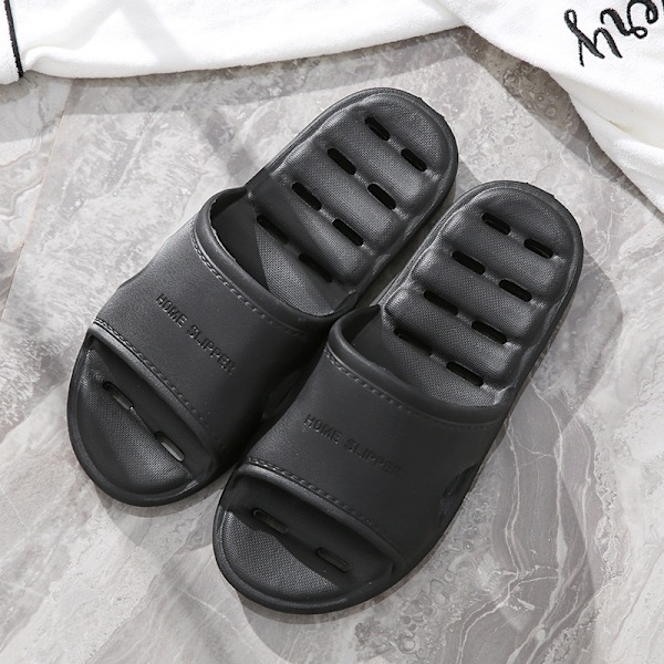 Komfortable EVA Badeslippers Sort 39-40