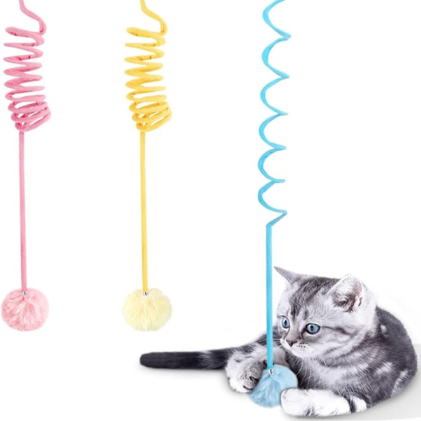Spring Cat Teaser Wand - Interaktiivinen kissanlelu Vaaleanpunainen