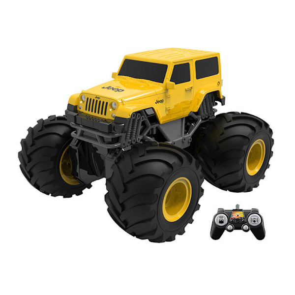 Fjernstyret bil Double Eagle (gul) Jeep (Amfibie) E342-003