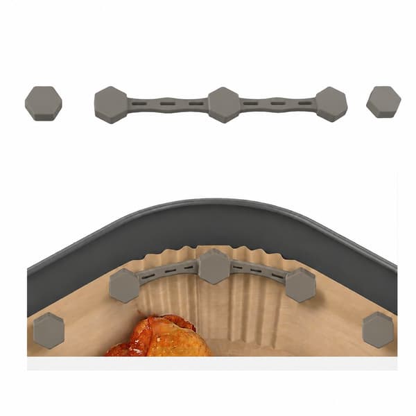 Air Fryer Papir Liner Magnet Clip - Fastgør Dine Liners Grey Grey