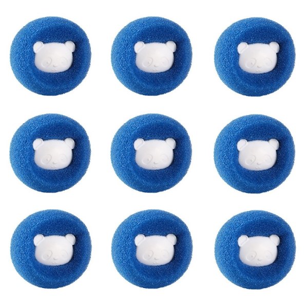 Tvättboll för hårborttagning 9-pack Blå