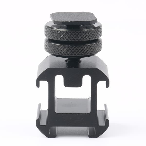 Lille trehovedet blitzsko base i aluminiumslegering - Tilføj mikrofoner og lys