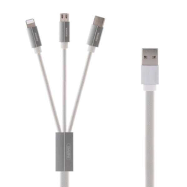 Kabel USB 3in1 Remax Kerolla, 1m (hvid)