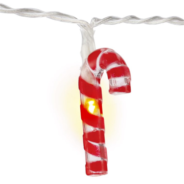 10 LED-lampor "Sockerrör"