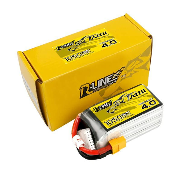 Tattu R-Line 4.0 1050mAh 22.2V 130C 6S1P XT60 batteri