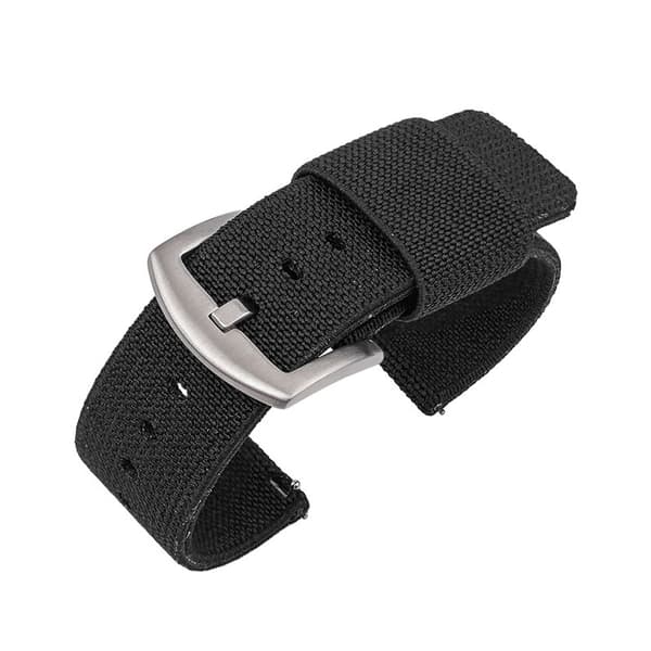 Nylon urrem med Quick Release fjederstænger Black 20 mm Black 20 mm