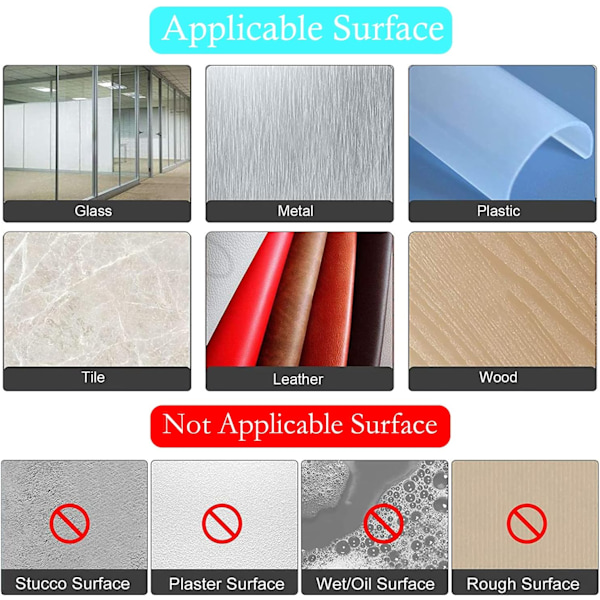 Dubbelsidig & Icke-Markerande Nanotejp, 3m - 2 pack Transparent 300 x 3 x 0.2 cm