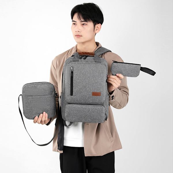 Multifunktionel nylon bærbar rygsæk Grey Grey