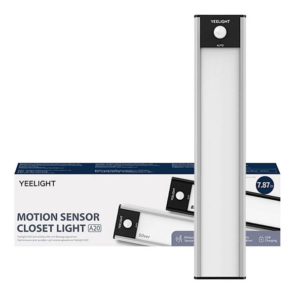 Yeelight Closet Vaalea Hopea 20cm 2700K