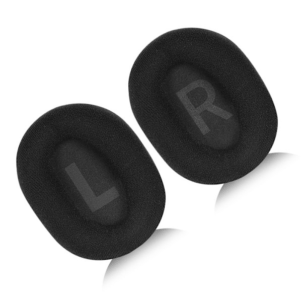 Sort velour ørepude til Logitech G PRO X (2 stk)