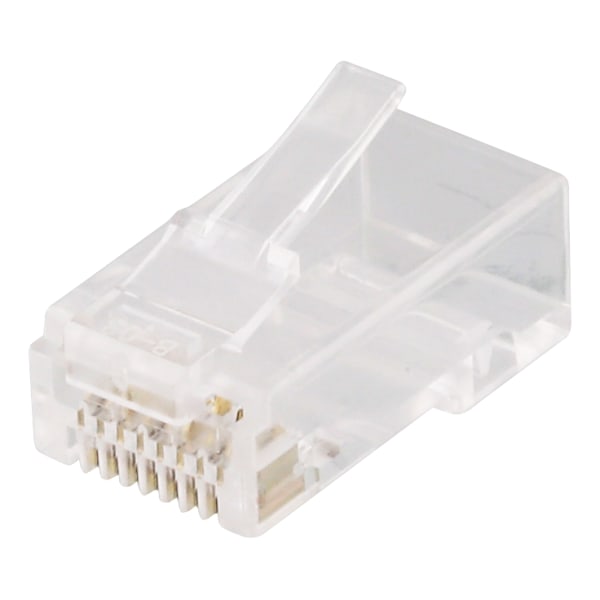 RJ45 connector for patch cable, Cat6a, unshielded, 20pcs