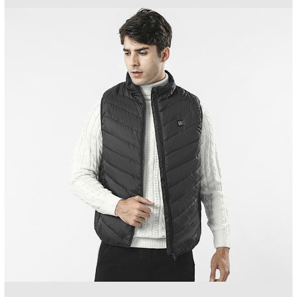 Varm vest Sort S