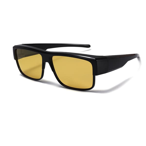 Polariserede clip-on solbriller - Sort stel Night Vision