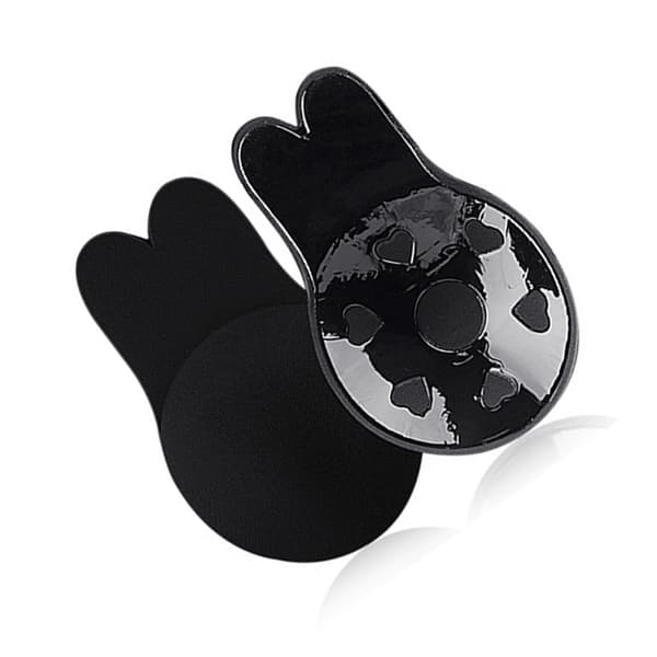 Bunny Ear Bröstlyft Nippelöverdrag Black S Black S