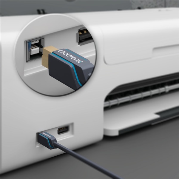 Adapterkabel från USB-A till USB-B 2.0